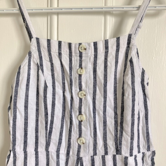 XS Petite Linen Blend Romper - Picture 2 of 2
